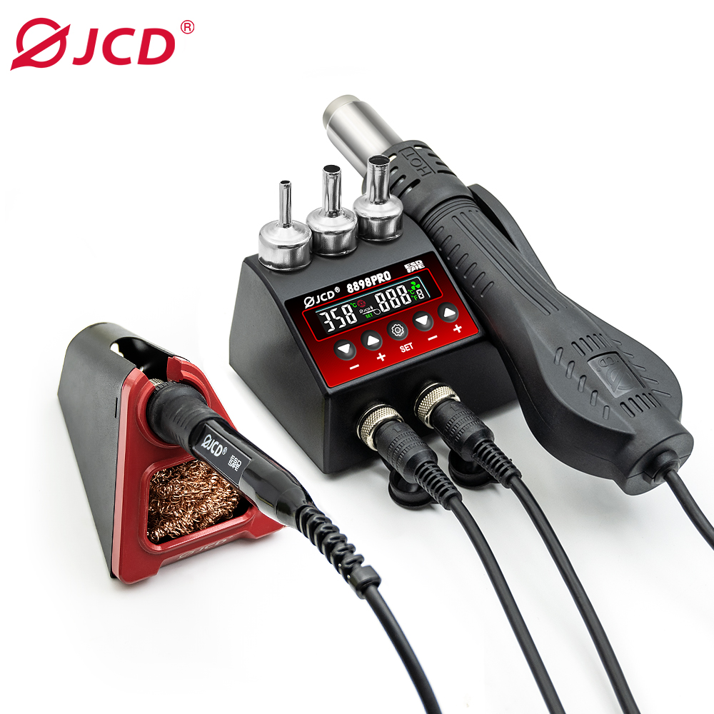 T12 Soldering Station Oled - JCD 8898Pro 2-in-1-Lötstation, LCD-Digitalanzeige, Schweißen, Nacharbeitsstation,
