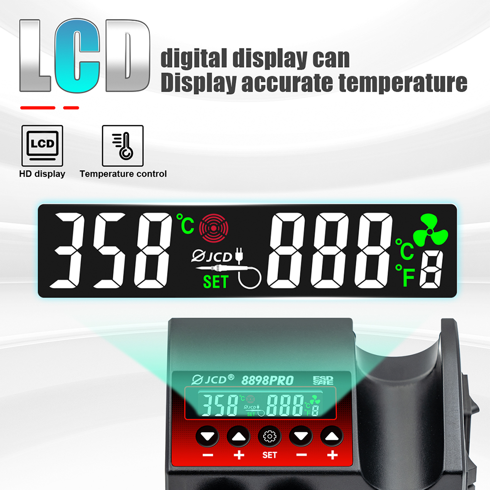 JCD 8898Pro 2-in-1-Lötstation, – T12 Soldering Station Oled Bewertung und Preis
