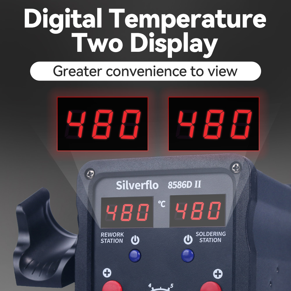 Silverflo 8586D Lötstation 2 I – T12 Soldering Station Oled Bewertung und Preis